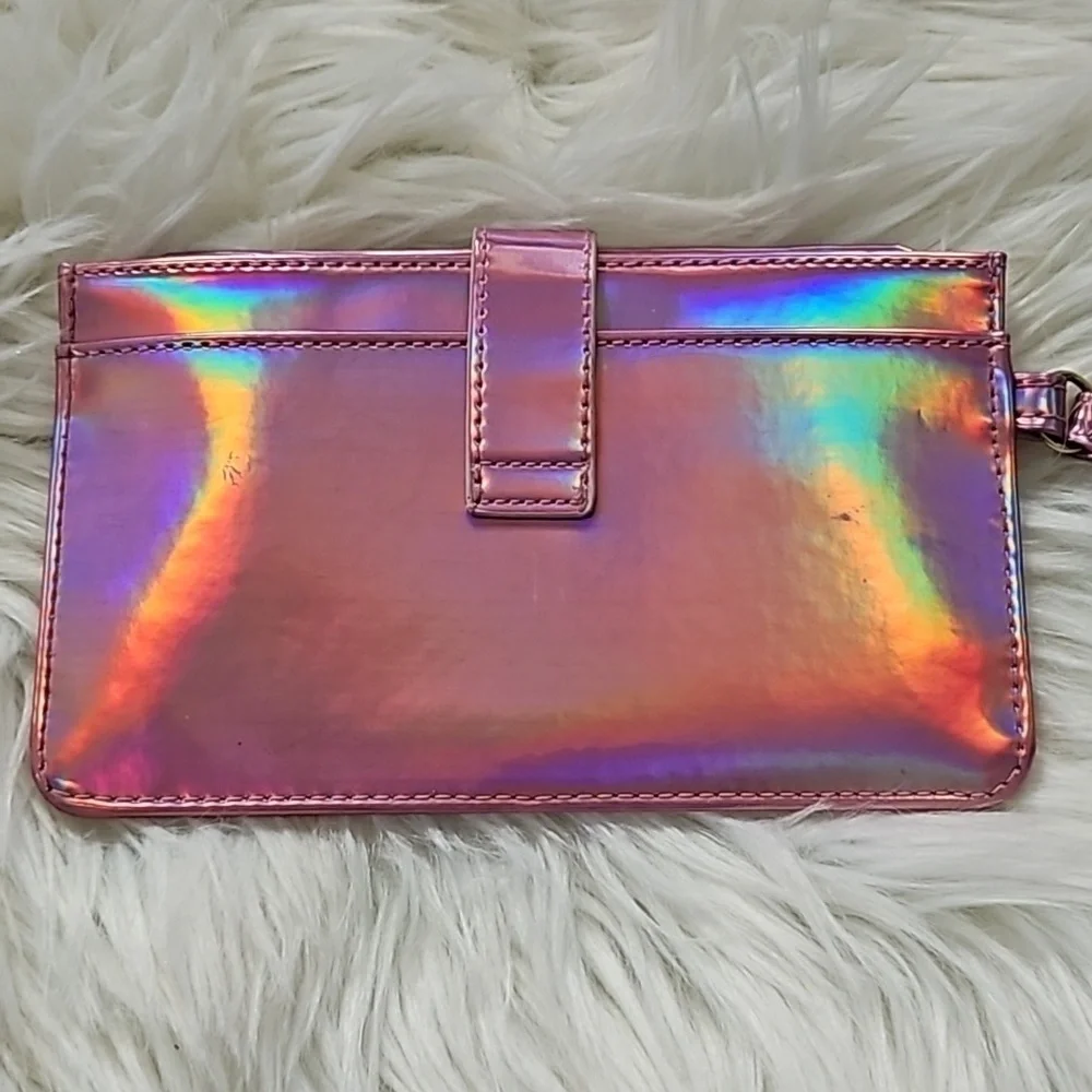 Maurices Maroon Wallet and Unbranded Iridescent Pink Wallet Set